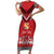 Personalised Tonga Rugby Pacific Family Matching Short Sleeve Bodycon Dress and Hawaiian Shirt Ikale Tahi Sipi Tau