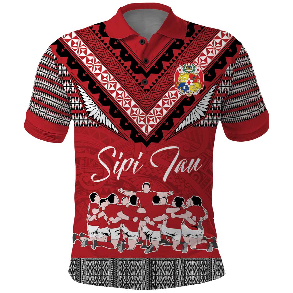 Personalised Tonga Rugby Pacific Polo Shirt Ikale Tahi Sipi Tau