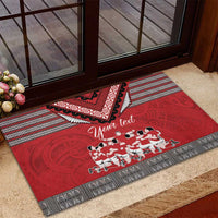Personalised Tonga Rugby Pacific Rubber Doormat Ikale Tahi Sipi Tau LT9 - Polynesian Pride