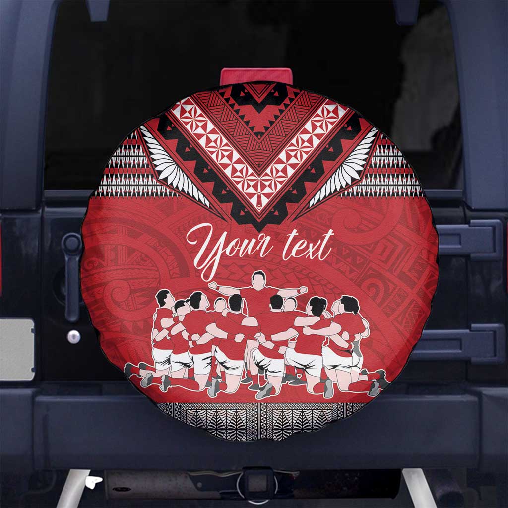 Personalised Tonga Rugby Pacific Spare Tire Cover Ikale Tahi Sipi Tau LT9 - Polynesian Pride