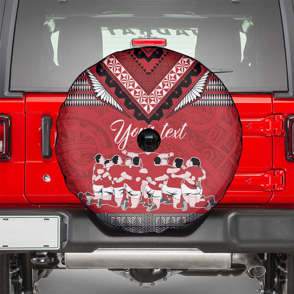 Personalised Tonga Rugby Pacific Spare Tire Cover Ikale Tahi Sipi Tau LT9 - Polynesian Pride