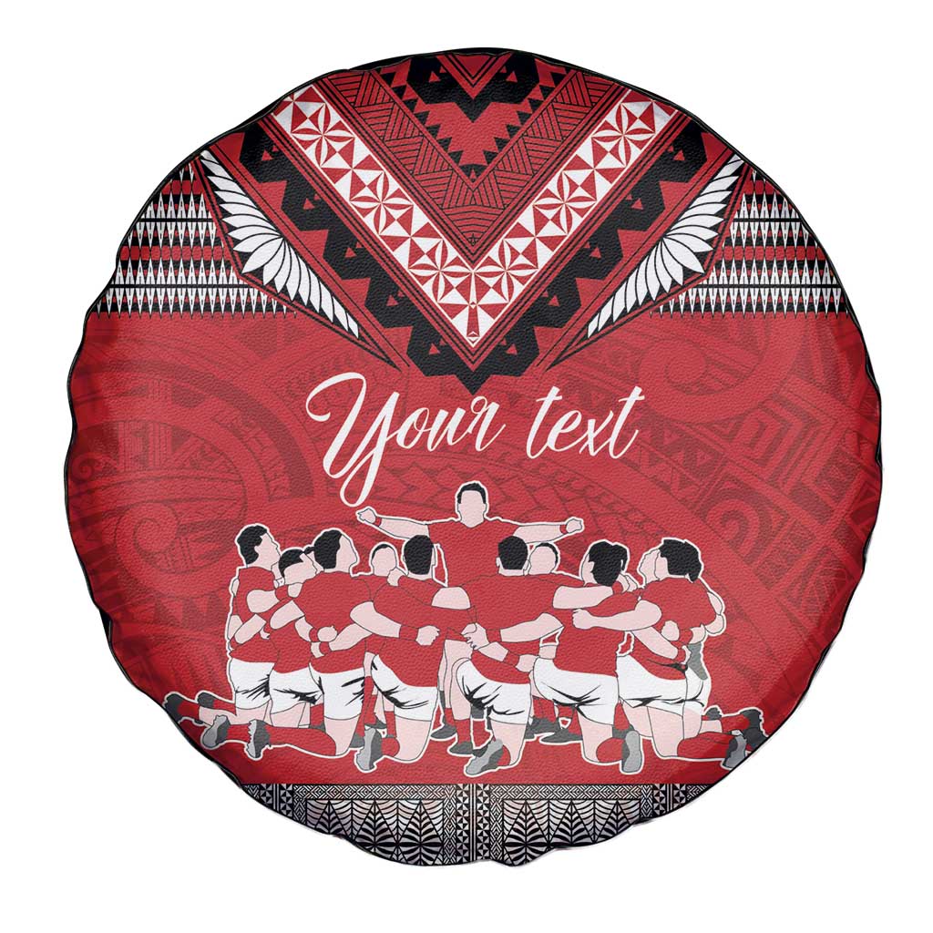 Personalised Tonga Rugby Pacific Spare Tire Cover Ikale Tahi Sipi Tau LT9 - Polynesian Pride