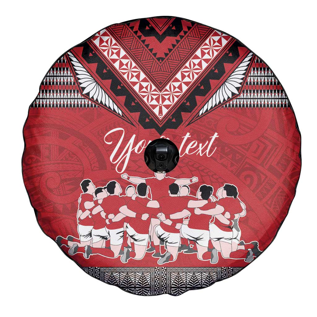 Personalised Tonga Rugby Pacific Spare Tire Cover Ikale Tahi Sipi Tau LT9 - Polynesian Pride