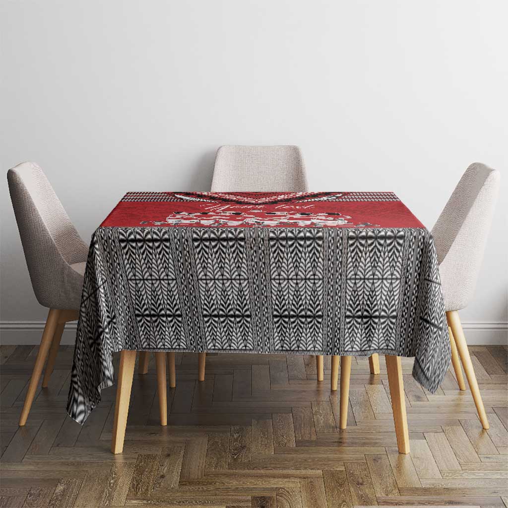 Personalised Tonga Rugby Pacific Tablecloth Ikale Tahi Sipi Tau LT9 - Polynesian Pride