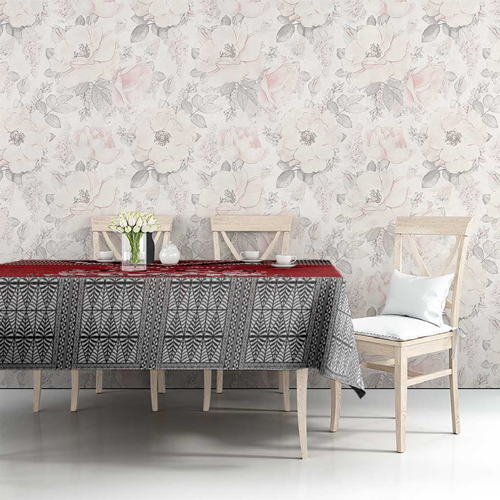 Personalised Tonga Rugby Pacific Tablecloth Ikale Tahi Sipi Tau LT9 - Polynesian Pride