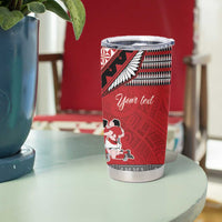 Personalised Tonga Rugby Pacific Tumbler Cup Ikale Tahi Sipi Tau LT9 - Polynesian Pride