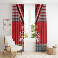 Personalised Tonga Rugby Pacific Window Curtain Ikale Tahi Sipi Tau LT9 - Polynesian Pride