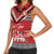 Personalised Tonga Rugby Pacific Women Sleeveless Polo Shirt Ikale Tahi Sipi Tau