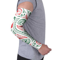 New Zealand Kowhaiwhai Christmas Arm Sleeves Traditional Maori Koru Pattern - Polynesian Pride