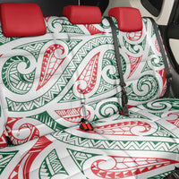 New Zealand Kowhaiwhai Christmas Back Car Seat Cover Traditional Maori Koru Pattern - Polynesian Pride