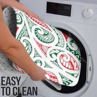 New Zealand Kowhaiwhai Christmas Bathroom Set Traditional Maori Koru Pattern - Polynesian Pride