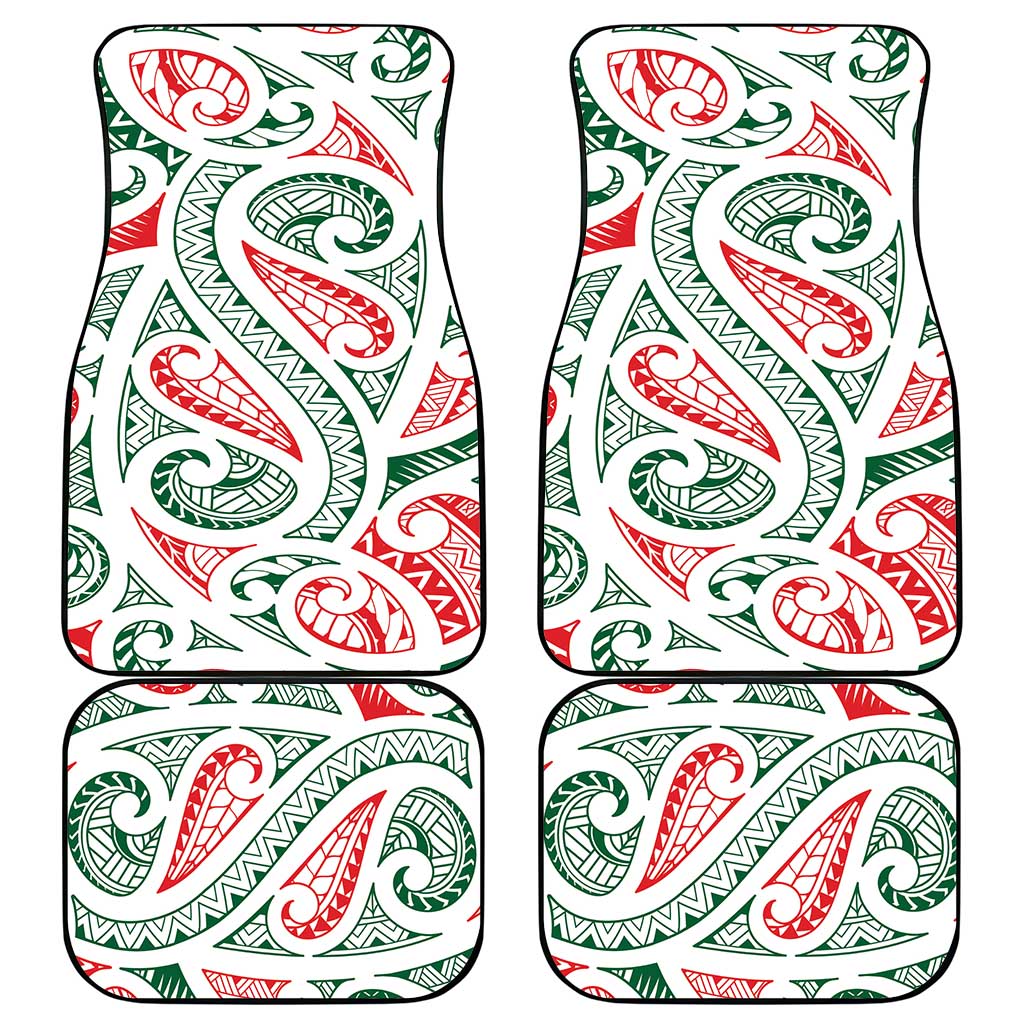 New Zealand Kowhaiwhai Christmas Car Mats Traditional Maori Koru Pattern - Polynesian Pride