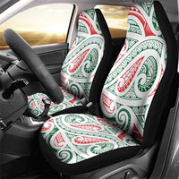 New Zealand Kowhaiwhai Christmas Car Seat Cover Traditional Maori Koru Pattern - Polynesian Pride