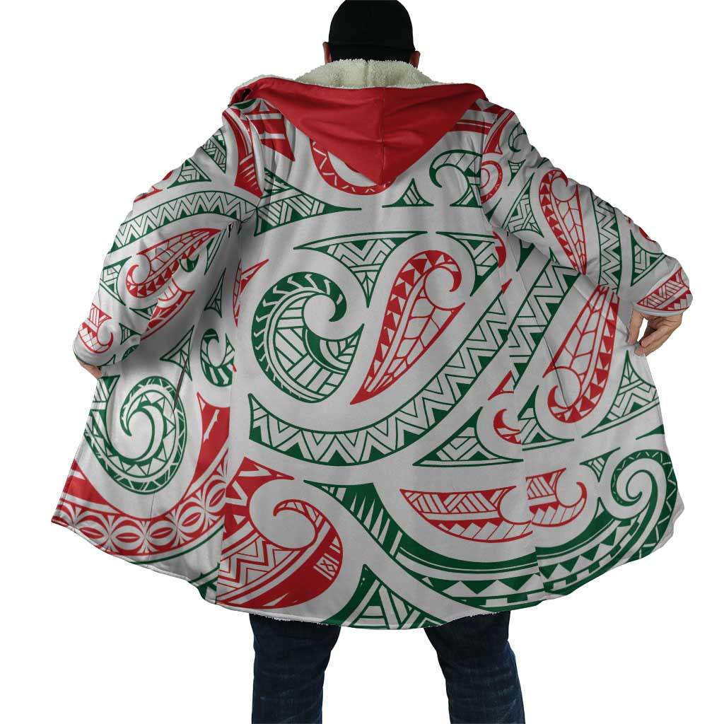 New Zealand Kowhaiwhai Christmas Cloak Traditional Maori Koru Pattern - Polynesian Pride