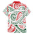 New Zealand Kowhaiwhai Christmas Family Matching Off Shoulder Maxi Dress and Hawaiian Shirt Traditional Maori Koru Pattern - Polynesian Pride