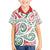 New Zealand Kowhaiwhai Christmas Family Matching Off Shoulder Maxi Dress and Hawaiian Shirt Traditional Maori Koru Pattern - Polynesian Pride