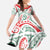 New Zealand Kowhaiwhai Christmas Kid Short Sleeve Dress Traditional Maori Koru Pattern - Polynesian Pride
