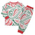 New Zealand Kowhaiwhai Christmas Pajama Set Traditional Maori Koru Pattern - Polynesian Pride