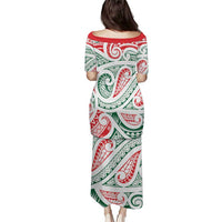 New Zealand Kowhaiwhai Christmas Puletasi Traditional Maori Koru Pattern - Polynesian Pride