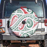 New Zealand Kowhaiwhai Christmas Spare Tire Cover Traditional Maori Koru Pattern - Polynesian Pride