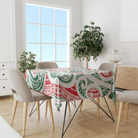 New Zealand Kowhaiwhai Christmas Tablecloth Traditional Maori Koru Pattern - Polynesian Pride