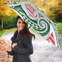 New Zealand Kowhaiwhai Christmas Umbrella Traditional Maori Koru Pattern - Polynesian Pride