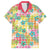 Hawaiian Palaka Family Matching Puletasi and Hawaiian Shirt Hibiscus Palm Leaf Pattern - Polynesian Pride