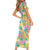Hawaiian Palaka Family Matching Short Sleeve Bodycon Dress and Hawaiian Shirt Hibiscus Palm Leaf Pattern - Polynesian Pride