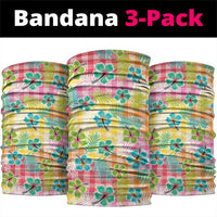 Hawaiian Palaka Neck Gaiter Hibiscus Palm Leaf Pattern - Polynesian Pride