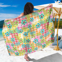 Hawaiian Palaka Sarong Hibiscus Palm Leaf Pattern - Polynesian Pride