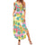 Hawaiian Palaka Summer Maxi Dress Hibiscus Palm Leaf Pattern - Polynesian Pride