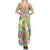 Hawaiian Palaka Summer Maxi Dress Hibiscus Palm Leaf Pattern - Polynesian Pride