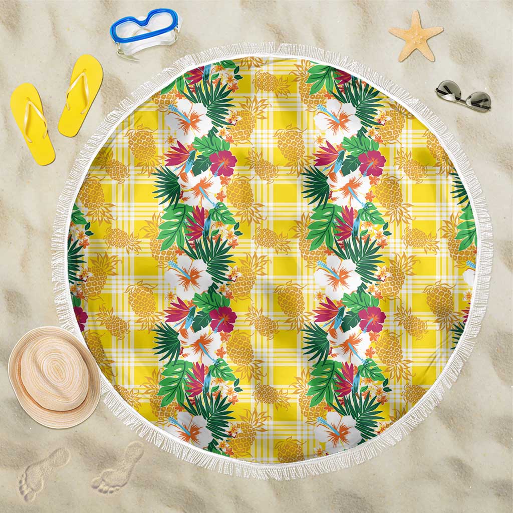 Hawaiian Palaka Beach Blanket Hibiscus Pineapple Lei - Polynesian Pride