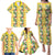 Hawaiian Palaka Family Matching Puletasi and Hawaiian Shirt Hibiscus Pineapple Lei - Polynesian Pride