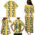 Hawaiian Palaka Family Matching Puletasi and Hawaiian Shirt Hibiscus Pineapple Lei - Polynesian Pride