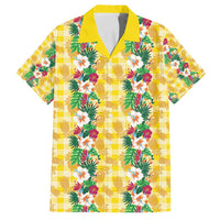 Hawaiian Palaka Family Matching Puletasi and Hawaiian Shirt Hibiscus Pineapple Lei - Polynesian Pride