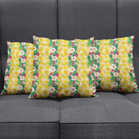Hawaiian Palaka Pillow Cover Hibiscus Pineapple Lei - Polynesian Pride