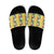Hawaiian Palaka Slide Sandals Hibiscus Pineapple Lei - Polynesian Pride