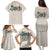 Brown Hawaiian Palaka Family Matching Puletasi and Hawaiian Shirt Kukui Nut Money Lei - Polynesian Pride