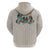 Brown Hawaiian Palaka Zip Hoodie Kukui Nut Money Lei - Polynesian Pride