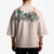 Peach Hawaiian Palaka Kimono Kukui Nut Money Lei - Polynesian Pride