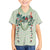 Sage Green Hawaiian Palaka Family Matching Puletasi and Hawaiian Shirt Kukui Nut Money Lei - Polynesian Pride