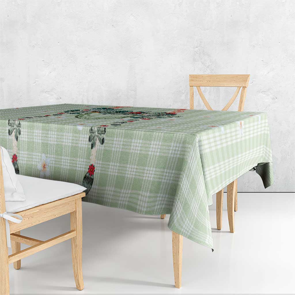 Sage Green Hawaiian Palaka Tablecloth Kukui Nut Money Lei LT9 - Polynesian Pride