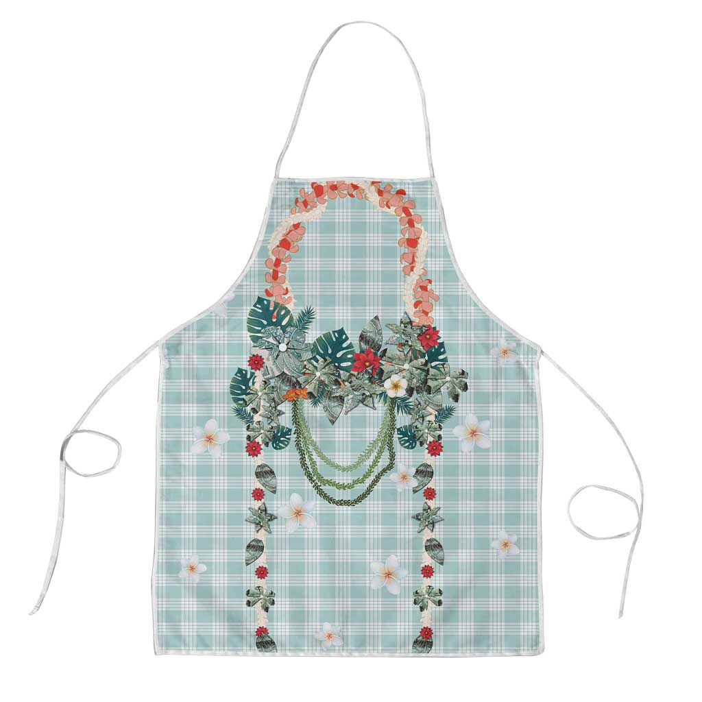 Turquoise Hawaiian Palaka Apron Kukui Nut Money Lei LT9 Turquoise - Polynesian Pride