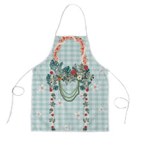 Turquoise Hawaiian Palaka Apron Kukui Nut Money Lei LT9 Turquoise - Polynesian Pride