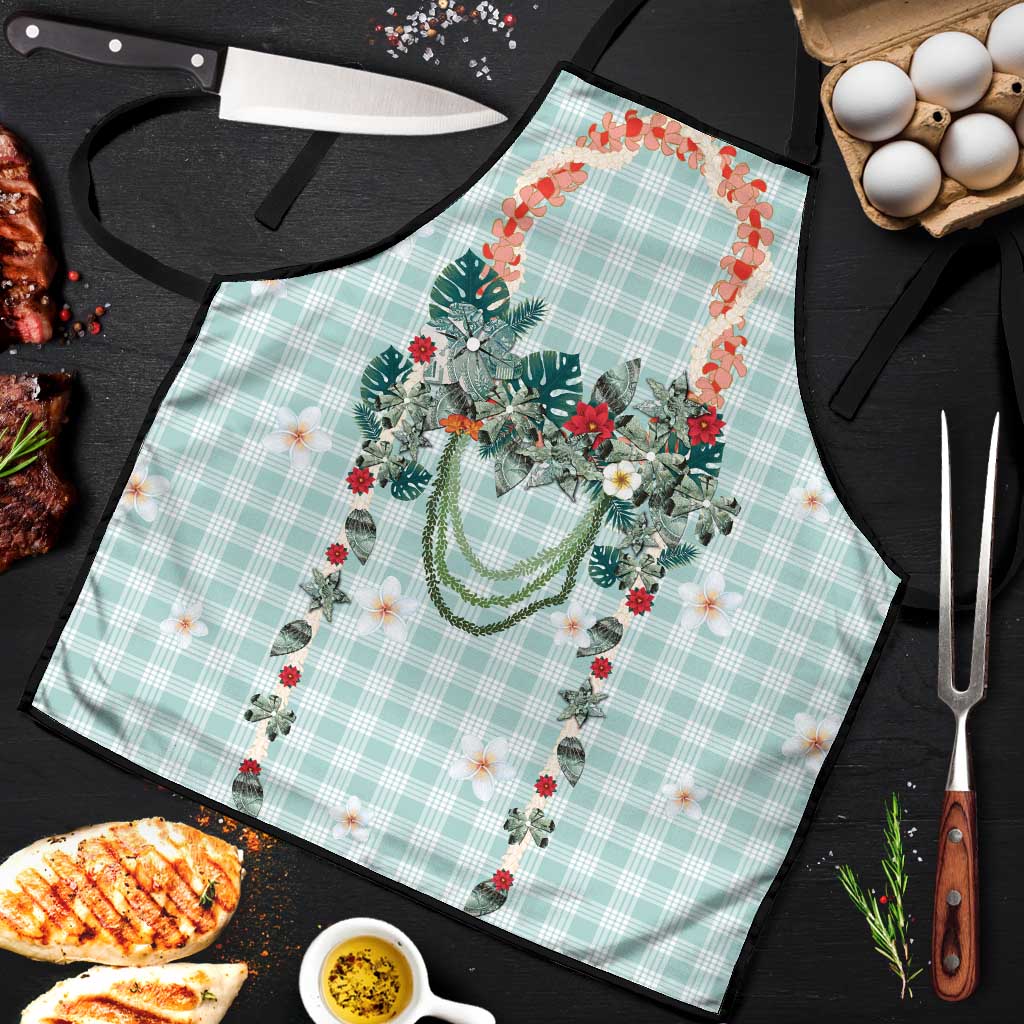 Turquoise Hawaiian Palaka Apron Kukui Nut Money Lei LT9 Turquoise - Polynesian Pride