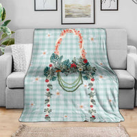 Turquoise Hawaiian Palaka Blanket Kukui Nut Money Lei - Polynesian Pride