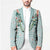 Turquoise Hawaiian Palaka Blazer Kukui Nut Money Lei - Polynesian Pride