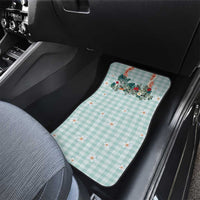 Turquoise Hawaiian Palaka Car Mats Kukui Nut Money Lei - Polynesian Pride
