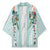 Turquoise Hawaiian Palaka Kimono Kukui Nut Money Lei - Polynesian Pride